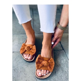 Sandalia chanclas Kiara Camel corcho - Inello marrón 3