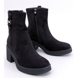 Botines negros tacón ancho 1