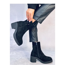 Botines negros tacón ancho 3