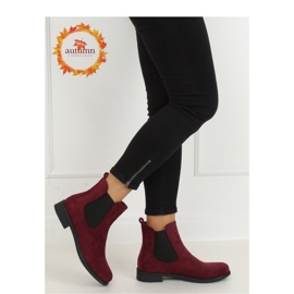 Botas Chelsea Clásicas Burdeos Mujer MR-9 Wine - Inello rojo 2