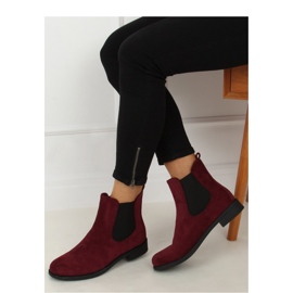 Botas Chelsea Clásicas Burdeos Mujer MR-9 Wine - Inello rojo 3