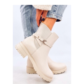 Botas Chelsea clásicas de mujer en color Beige 1