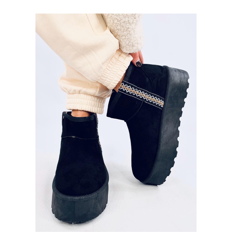 Botas de nieve cortas con plataforma Weyan Black - Inello negro 2