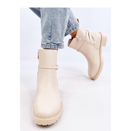 Botas Chelsea clásicas de mujer en color Beige 2