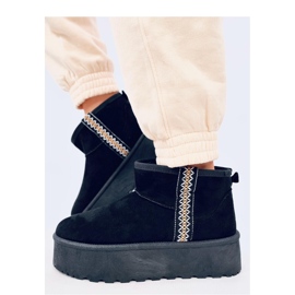 Botas de nieve cortas con plataforma Weyan Black - Inello negro 3