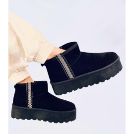 Botas de nieve cortas con plataforma Weyan Black - Inello negro 4