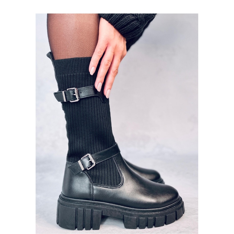 Botas con parte superior flexible Rhea Negro - Inello 2