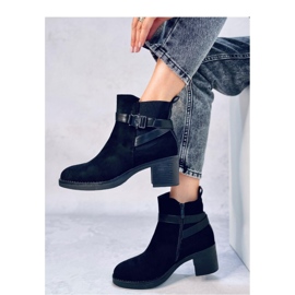 Yonda Botines tacón estable negro - Inello 2