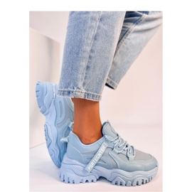 Bains Zapatillas cuña azul - Inello 3