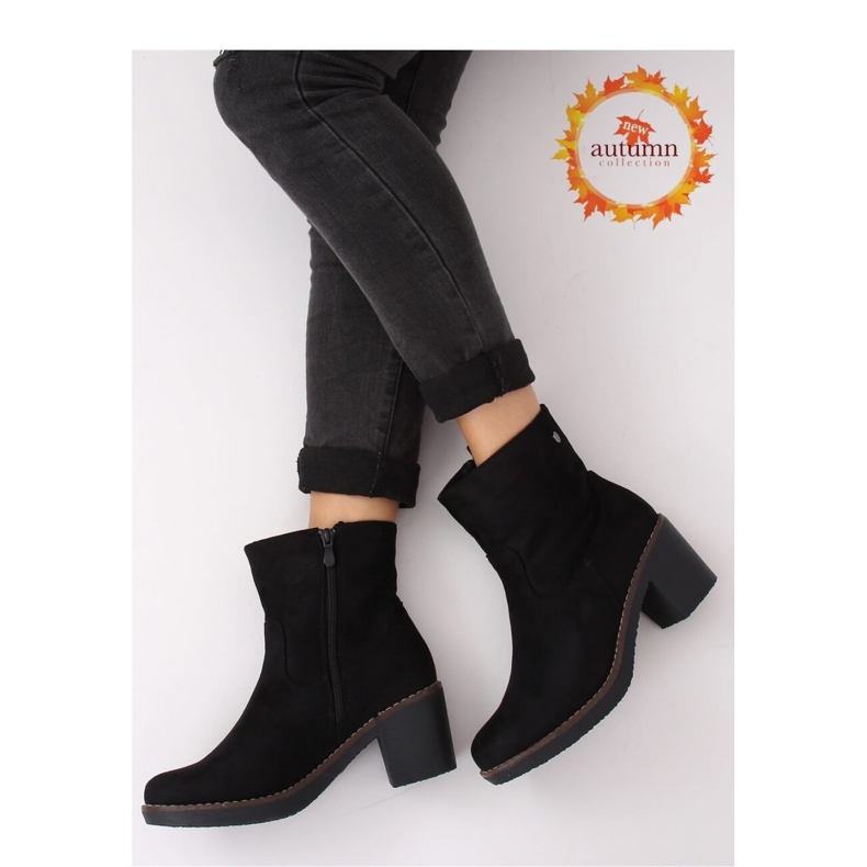 Botas Tacón Goma Negras 8B852 Negro - Inello 2