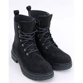 Vecna ​​Botín trabajador negro con cordones - Inello 1