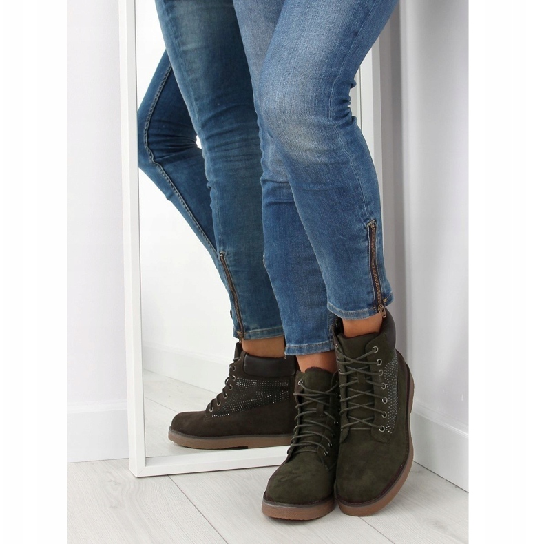 Cazadoras verdes de mujer HQ896 Verde 1 Cazadoras verdes de mujer HQ896 Verde 1