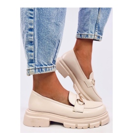 Kyress Mocasines suela alta beige - Inello 3