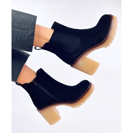 Botas con tacón ancho y protector Mattis Black - Inello negro 4