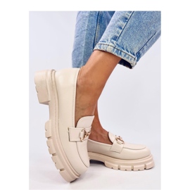 Kyress Mocasines suela alta beige - Inello 4