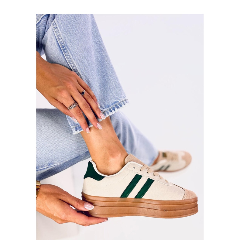 Deportivas de mujer Essa BEIGE/VERDE - Inello 1