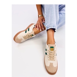Deportivas de mujer Essa BEIGE/VERDE - Inello 4