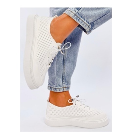 Deportivas de mujer caladas Blanco 2