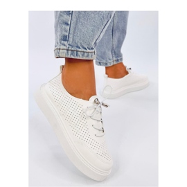 Deportivas de mujer caladas Blanco 3