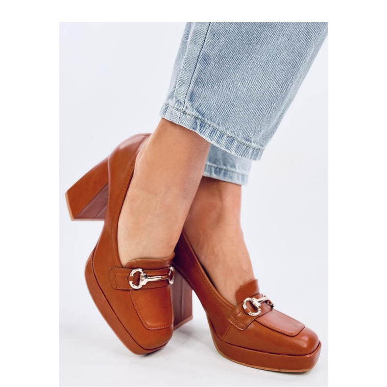 Mocasines tacón camel marrón 1 Mocasines tacón camel marrón 1