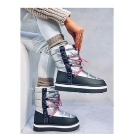 Botas de nieve mujer Archie Plata - Inello gris 4