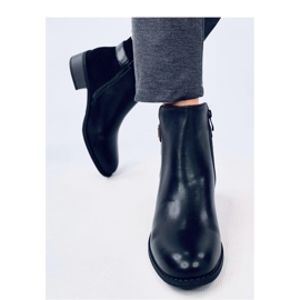 Botas Chelsea de mujer en ante flor Gammes Negro - Inello 3