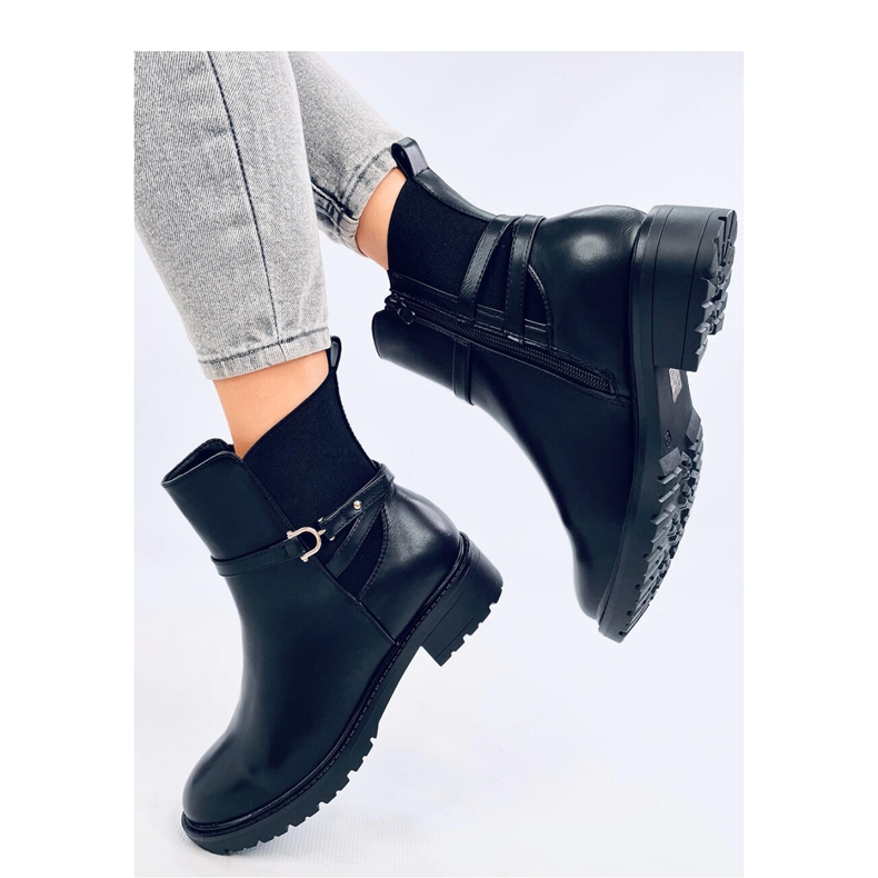 Botas Chelsea clásicas de mujer Royle Negro - Inello 1