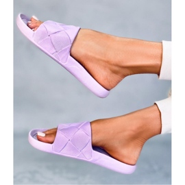 Chanclas de goma moradas violeta 1
