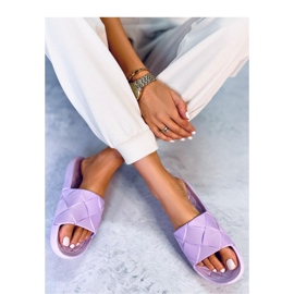 Chanclas de goma moradas violeta 2