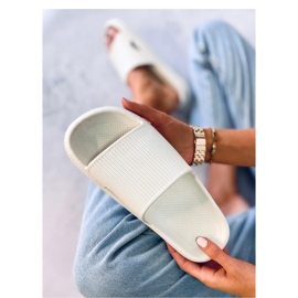 Zapatillas de estar por casa cojín blanco 2