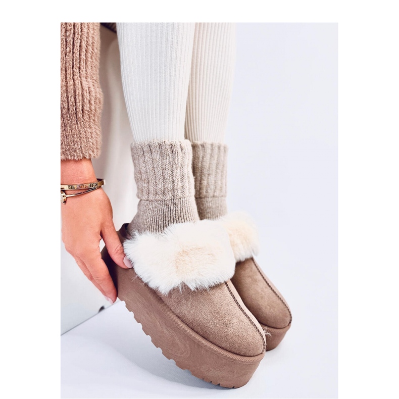 Zapatillas de nieve con plataforma Allod Caqui - Inello beige 2