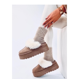 Zapatillas de nieve con plataforma Allod Caqui - Inello beige 4