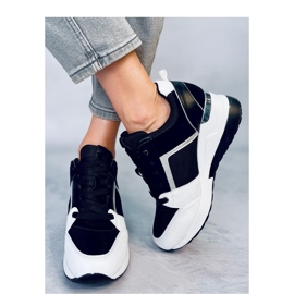 Deportivas cuña NEGRO/BLANCO 2