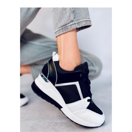 Deportivas cuña NEGRO/BLANCO 3