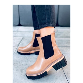 Botas Chelsea de mujer Bella LT.KHAKI - Inello marrón 4
