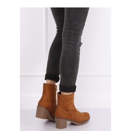 Botas Camel Con Tacones Altos De Goma marrón 3