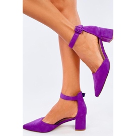 Salón tacón bajo Dacrem LT.MORADO - Inello violeta 2