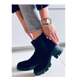 Botines Chelsea de tacón negros 2