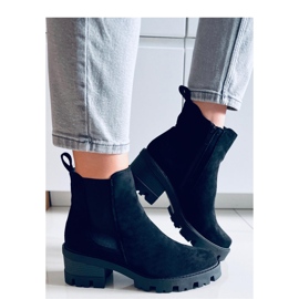 Botines Chelsea de tacón negros 3
