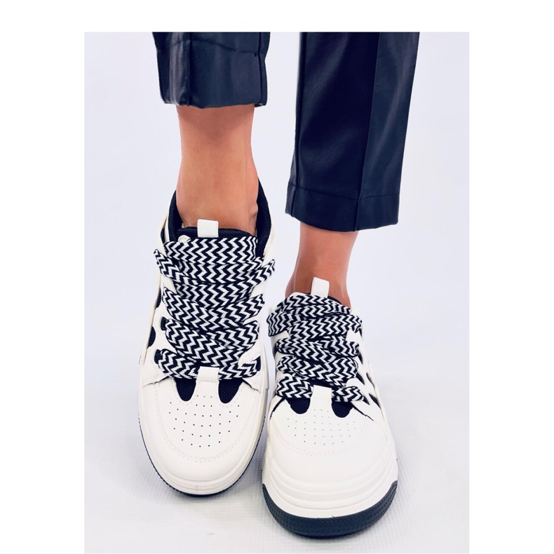 Zapatillas de mujer Allman Negro - Inello blanco 2