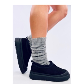 Botas de nieve cortas mujer Negro 3