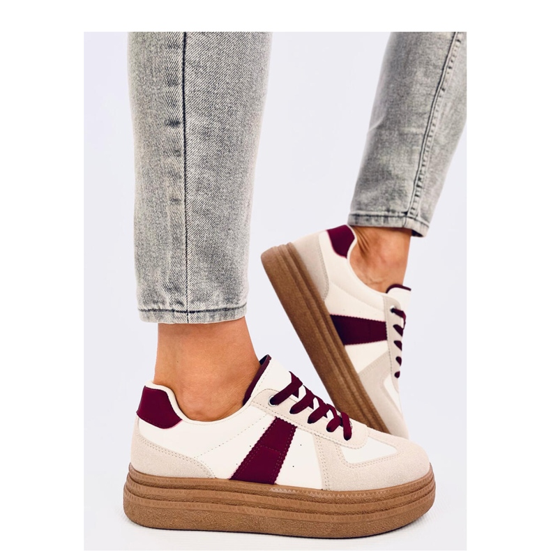 Deportivas de mujer Melba Vino - Inello beige 1