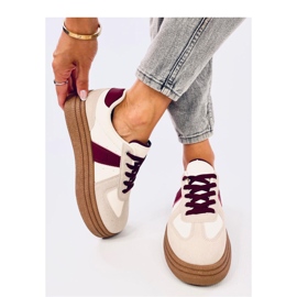 Deportivas de mujer Melba Vino - Inello beige 3