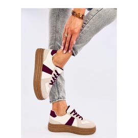 Deportivas de mujer Melba Vino - Inello beige 4