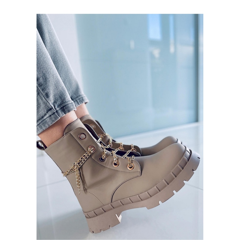 Lohan Botines con cordones Albaricoque - Inello beige 2