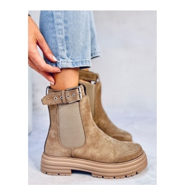 Botas Chelsea de mujer Carls Caqui - Inello marrón 4