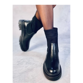 Botines con parte superior elástica Demus Negro - Inello 3