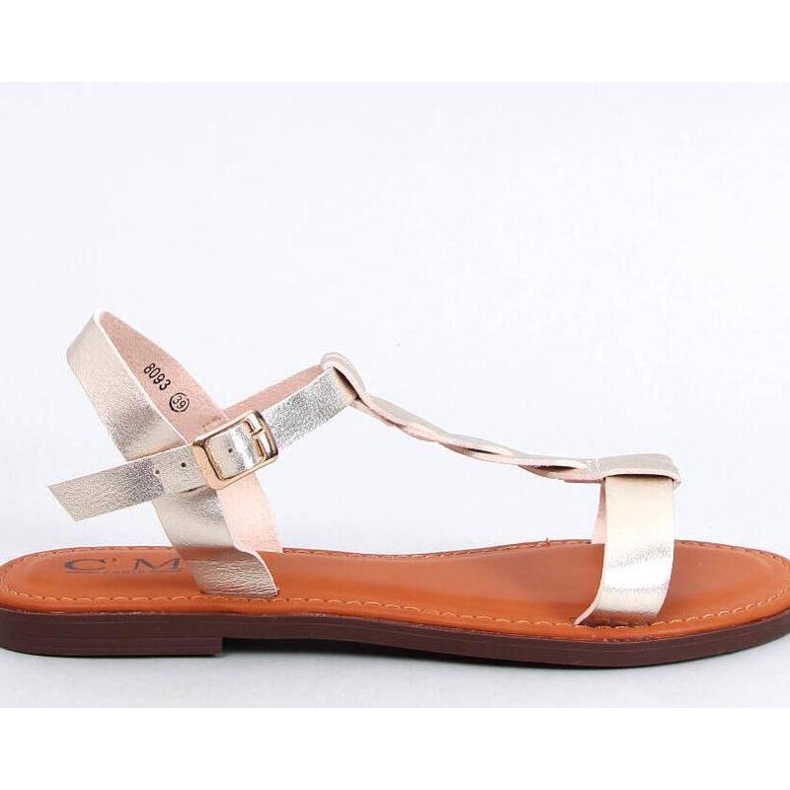 Sandalias de mujer Pourta Gold - Inello amarillo 1