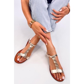 Sandalias de mujer Pourta Gold - Inello amarillo 2