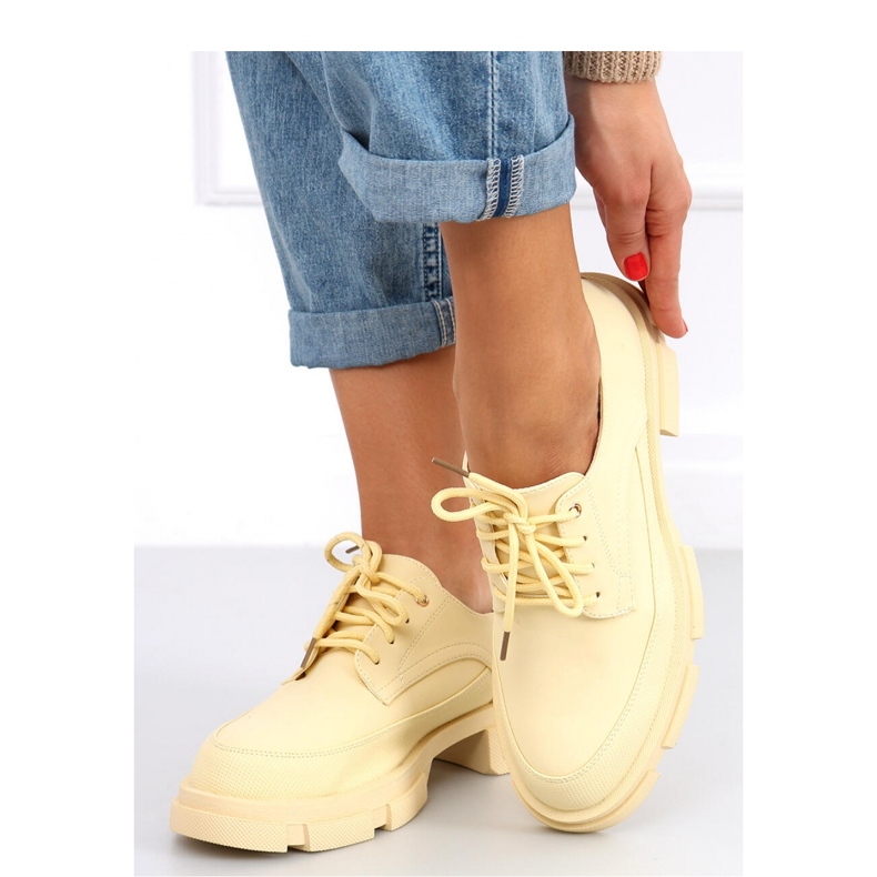 Mocasines Unna amarillos suela alta - Inello 2